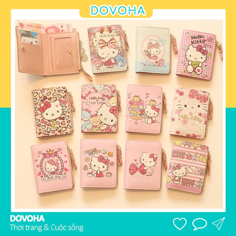 Ví nữ mini cầm tay ngắn cute dễ thương nhiều ngăn gấp 2 nhỏ gọn giá rẻ DOVOHA VN10