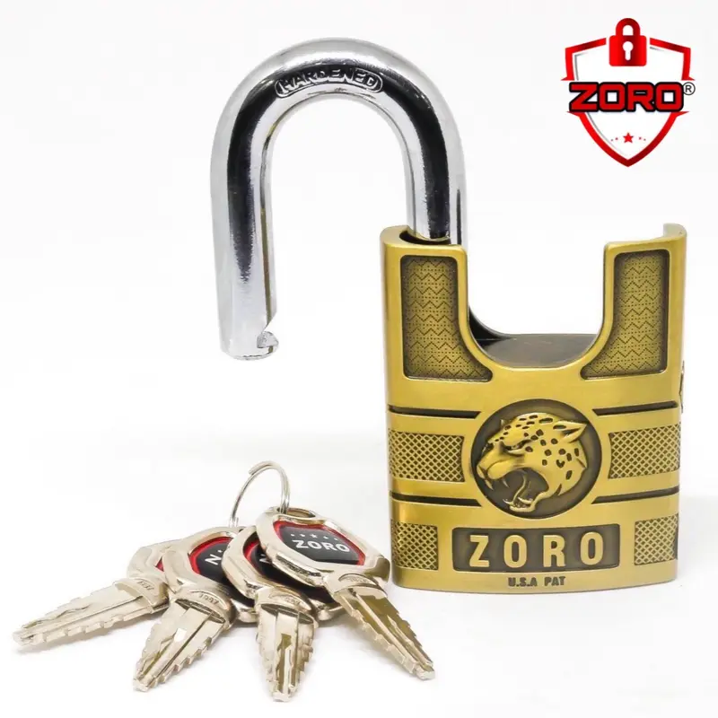 Ổ khoá  ZORO chìa kiếm chống chìa vạn năng phiên bản mới ,thép không rỉ ,bảo hành 12 tháng . 3