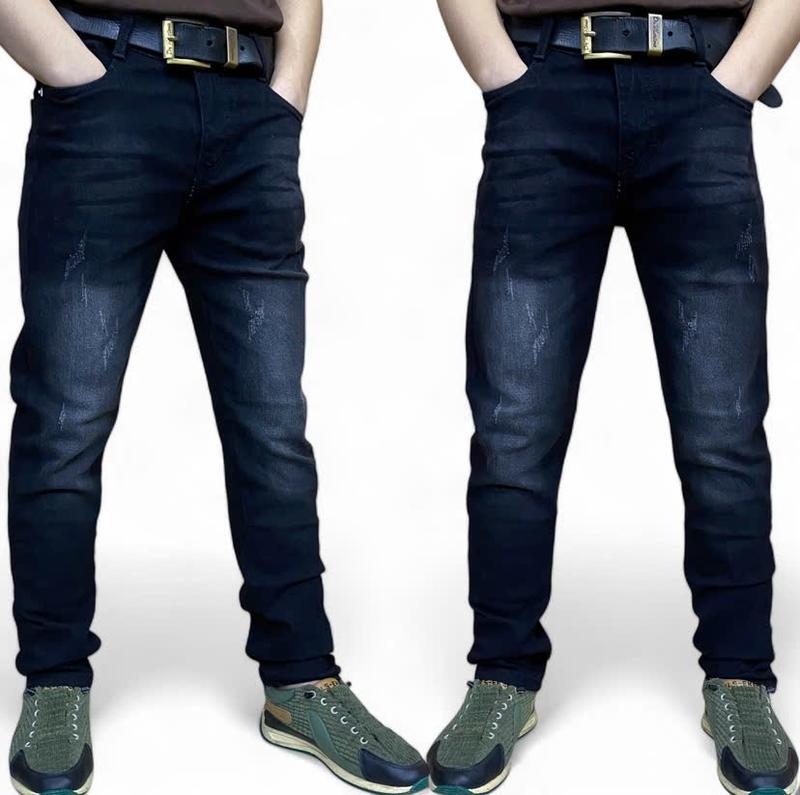 Quần Jean Nam cao mã - 04 Menswear Pants Có Túi Slimfit ôm vừa vặn co giản tốt Màu Đen Thời Trang Lưng Cao