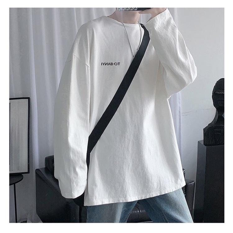 Áo thun dài tay - Áo longsleeve chất cotton in chữ TO-BANYI mặc thoáng, thấm hút mồ hôi dễ phối đồ Menswear Nam 2