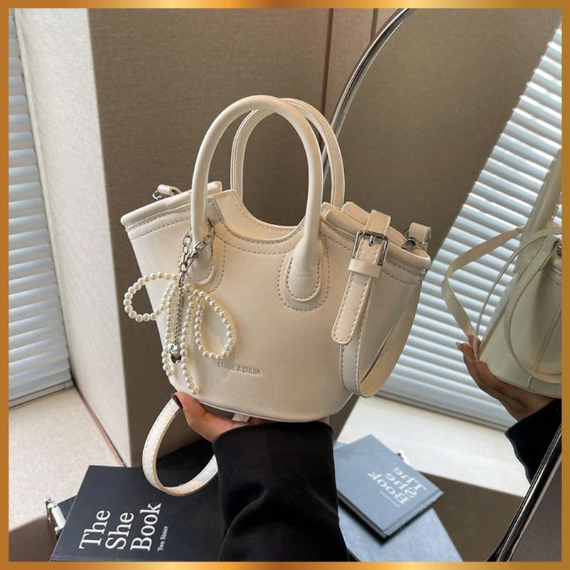 Túi Xách Nữ Thời Trang Phong Cách Hàn Quốc với hai màu Trắng/Đen PT01 Da Bag Đeo Vai túi  xách