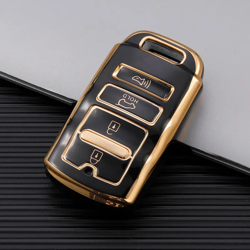For KIA Cadenza K9 K7 K-04 Sorento K900 4Buttons Soft TPU Car Key Case Cover Shell Fob Holder Keychain Protector Accessories