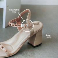 Gambar Zelda BEST SELLER Sepatu Sendal Heels Stud Wanita dari Alivelovearts Kota Administrasi Jakarta Utara 5 Tokopedia