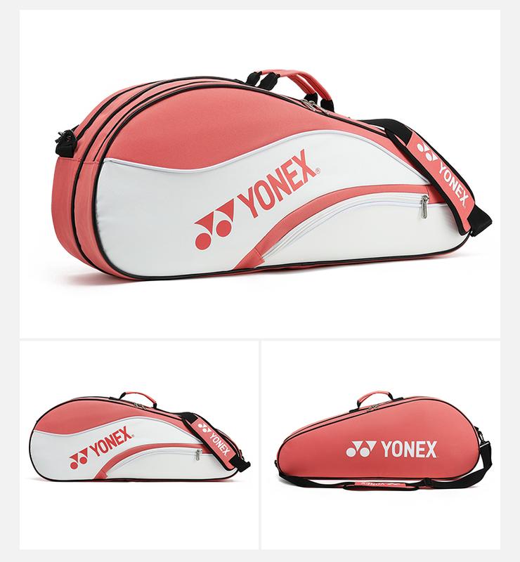Túi cầu lông YONEX mới có thể lưu trữ 3/6 chiếc vợt tennis túi xách đa chức năng 8