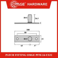 Gambar Patch Fitting/Penjepit Kaca OMGE PFM-24-US32 dari OmgeHardware Kota Administrasi Jakarta Utara 2 Tokopedia