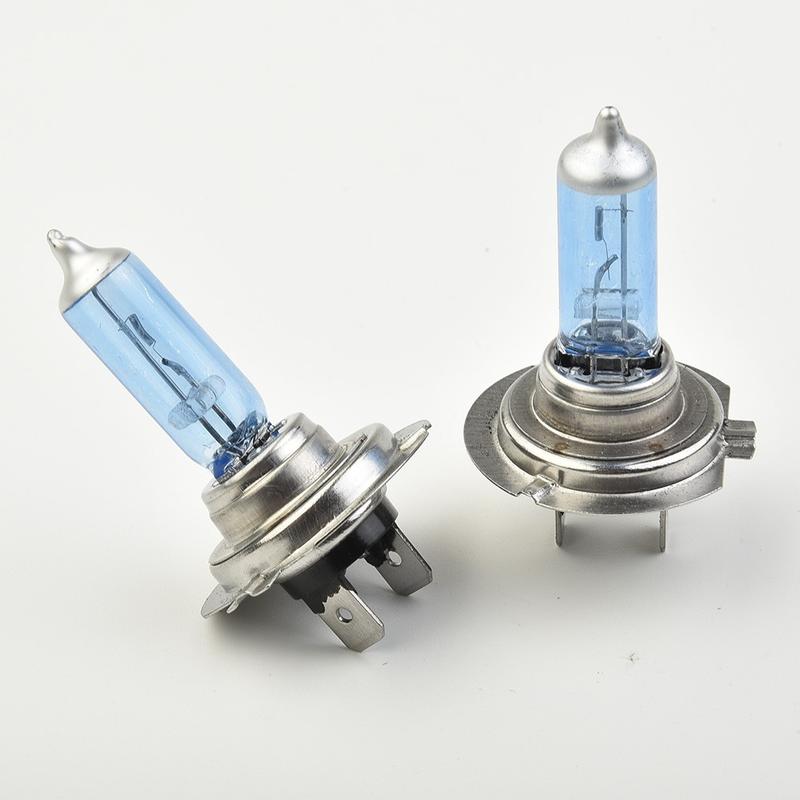 Bóng đèn Xenon, Trắng 12V H7 100W 6000K, Siêu sáng, Đèn pha ô tô Halogen, Bộ 2 chiếc, [SYTK] 2