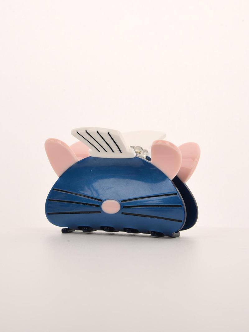 Product Introduction of Cute Cartoon Cat Design Acetate Hair Claw, Creative Claw Clips, Fashionable Hair Accessories for Women & Girls 5