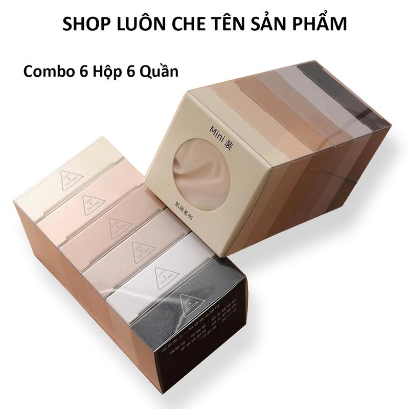 Combo 6 quần lót nữ su thạch không đường may quần sịp nữ Women không viền siêu mỏng mịn co giãn 4 chiều thấm hút tốt Đồ lót bảo hộ nữ nhiều màu
