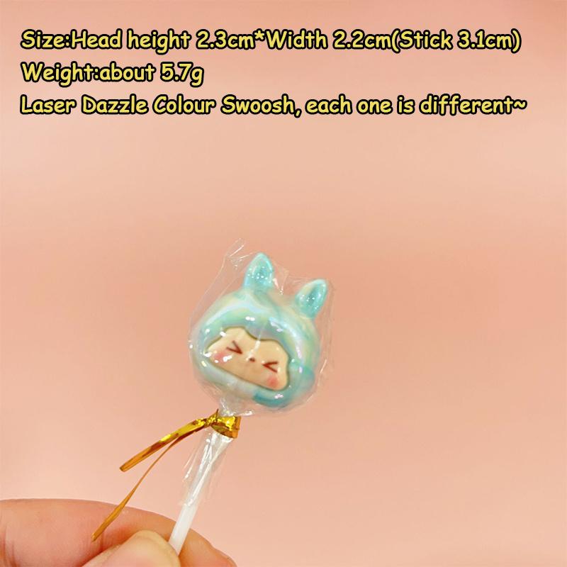 Product Introduction of Multi-colour KIKI Lollipop Mini Figure Random 1pc Electroplating Cute Cartoon Ornament Toys Accessories 12