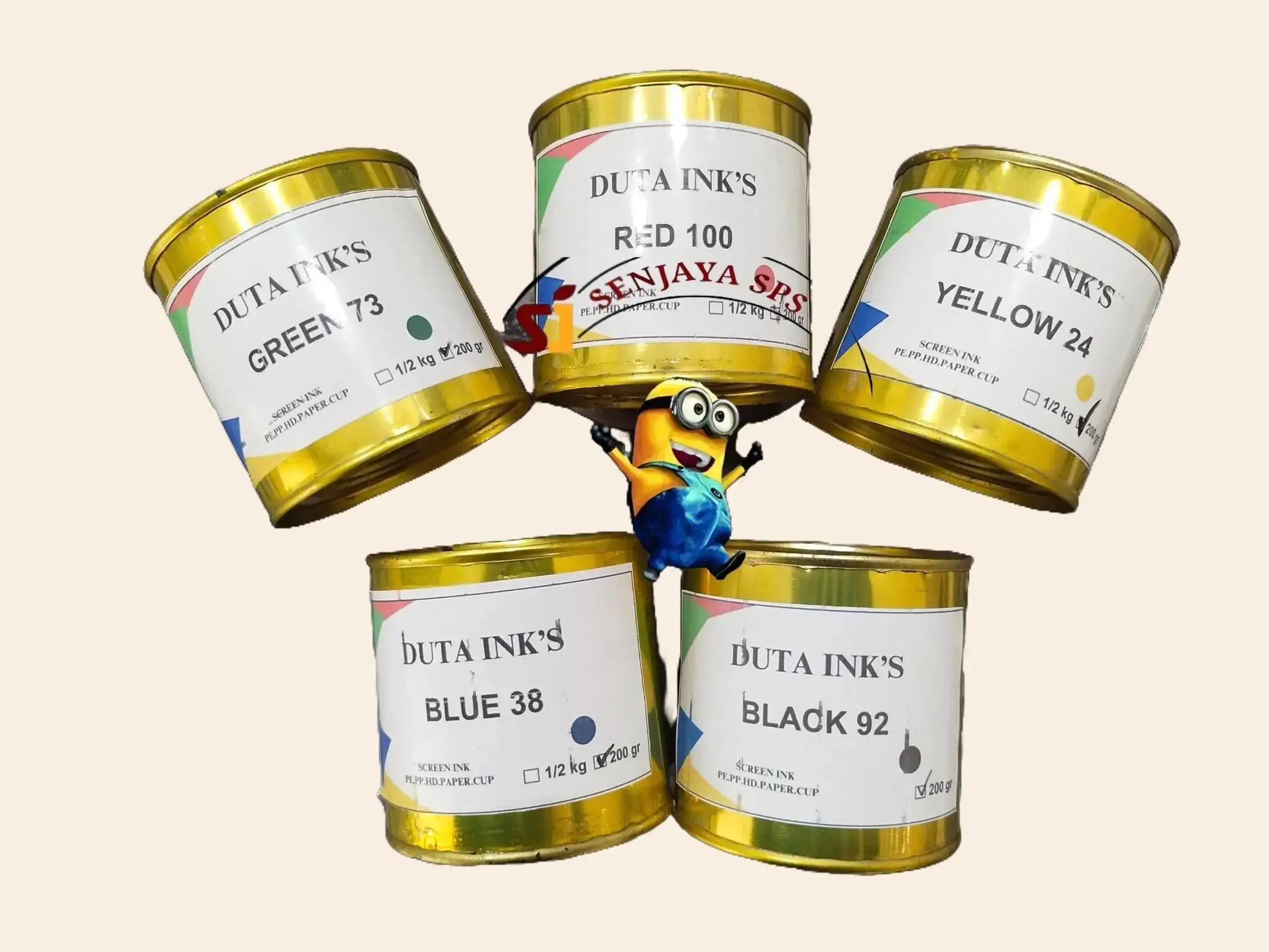 TINTA SABLON PLASTIK DUTA INK'S KEMASAN 200 GRAM Toner