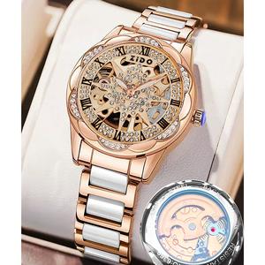 Jam Tangan Seramik, Rekaan Bunga Matahari, Lutsinar dan Berongga, Ketibaan Baru, Jam Tangan Wanita, Niche dan Mampu Milik, Gaya Mewah, Fesyen, Jam Tangan Wanita Tulen Watches