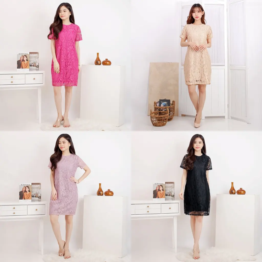 Dress Brukat Pesta Kondangan LULU