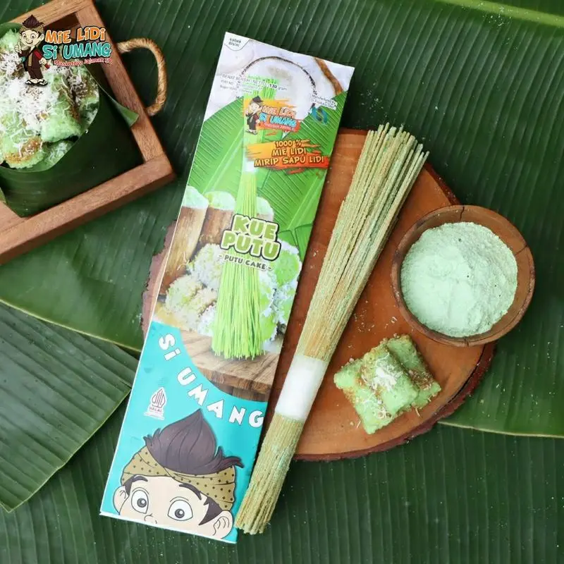 Sapu lidi si umang 130gr panjang 30cm kemasan kertas lidi siumang mie lidi Biting Uwa Snack Karakter Lucu Viral Gehel 6