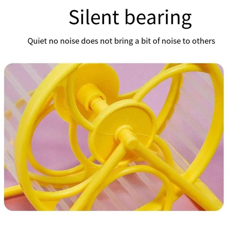 Product Introduction of 1pc Hamster Non-snagging Running Wheel Hamster Silent Relief Running Hamster Stress Wheel Toy Z3C7 27