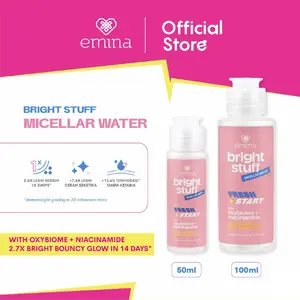 Emina Bright Stuff Micellar Water Drop Cleanser 50 ml - Micellar Water - Pembersih Makeup - Skincare Wajah