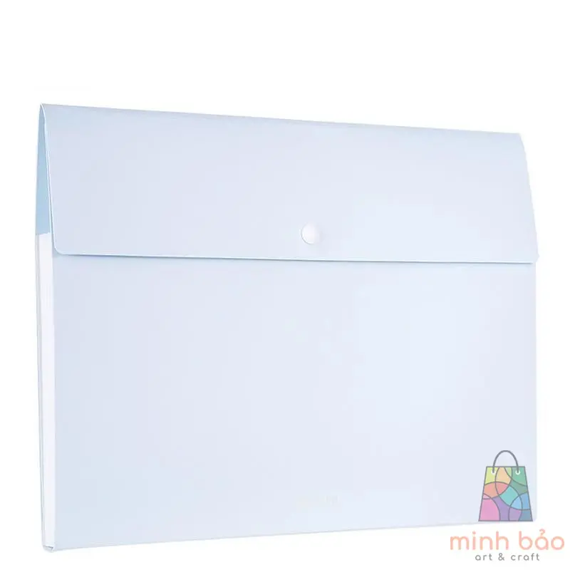 CẶP ĐỰNG TÀI LIỆU A4 DELI - 8 NGĂN PHÂN TRANG - FILE LƯU TRỮ TÀI LIỆU - LINFINI - XANH DƯƠNG / TRẮNG - 72456 5