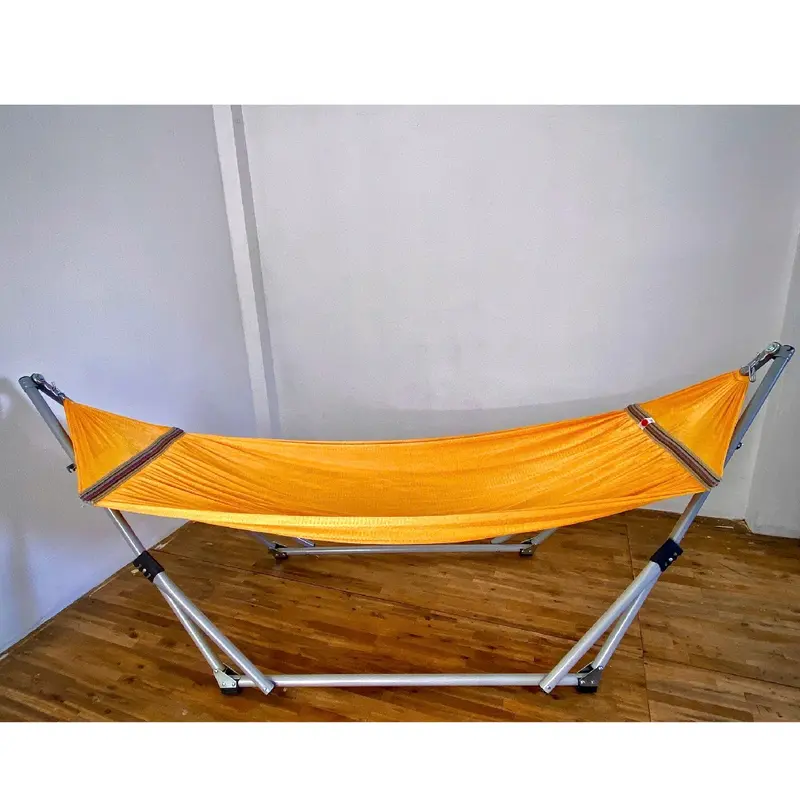 Bộ Khung Võng xếp sơn Bạc chống rỉ sét- hàng cao cấp bao chắc chắn+ lưới võng nhiều màu sắc bao êm khung  võng 0