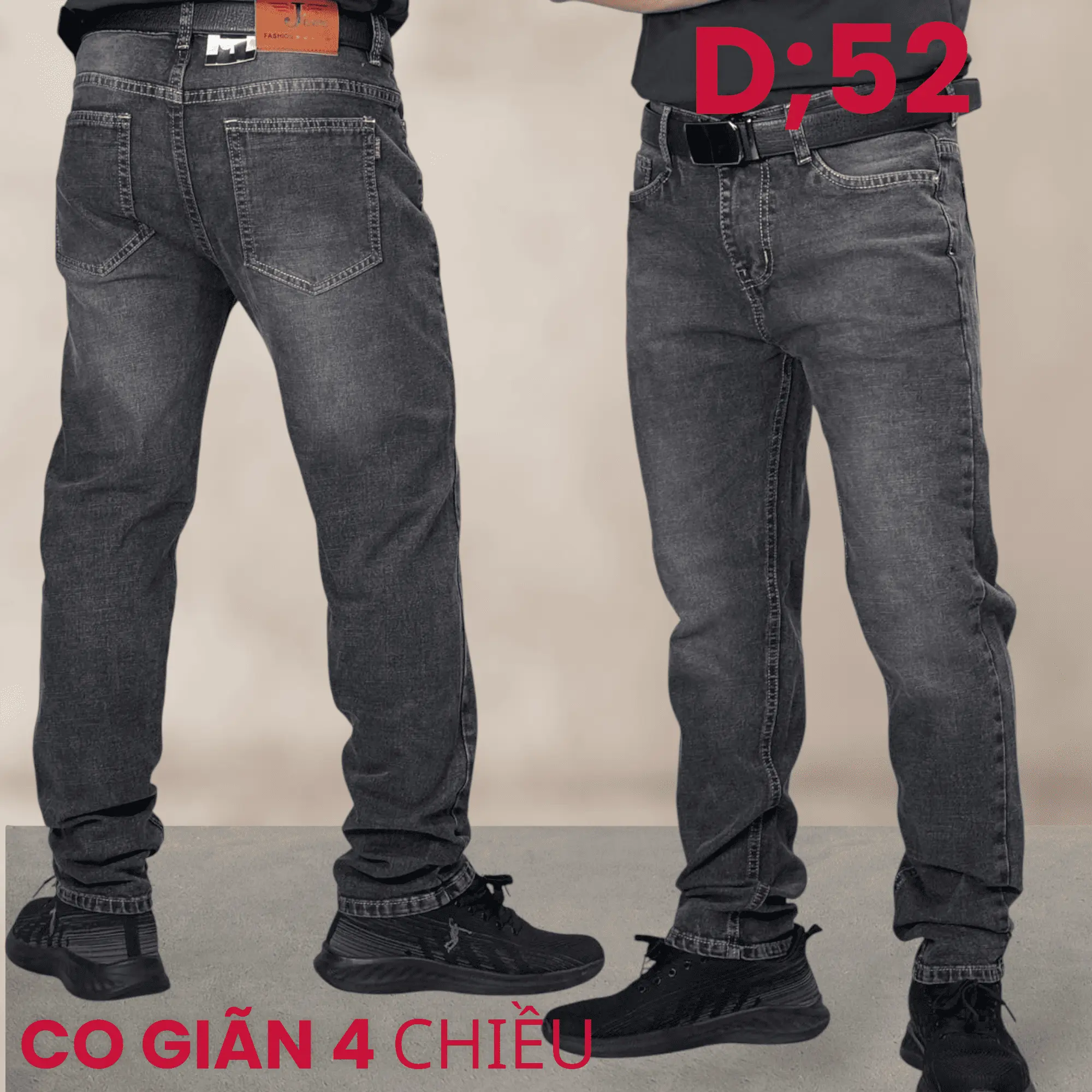 QUẦN JEAN NAM CO GIÃN 4 CHIỀU    Chất liệu bền đẹp, mềm mại, thoáng khí.  Thiết kế ôm vừa vặn, linh hoạt khi vận động.  Dễ phối đồ, phù hợp nhiều phong cách.  Túi tiện lợi, đường may tỉ mỉ.   Sở hữu ngay hôm nay!
