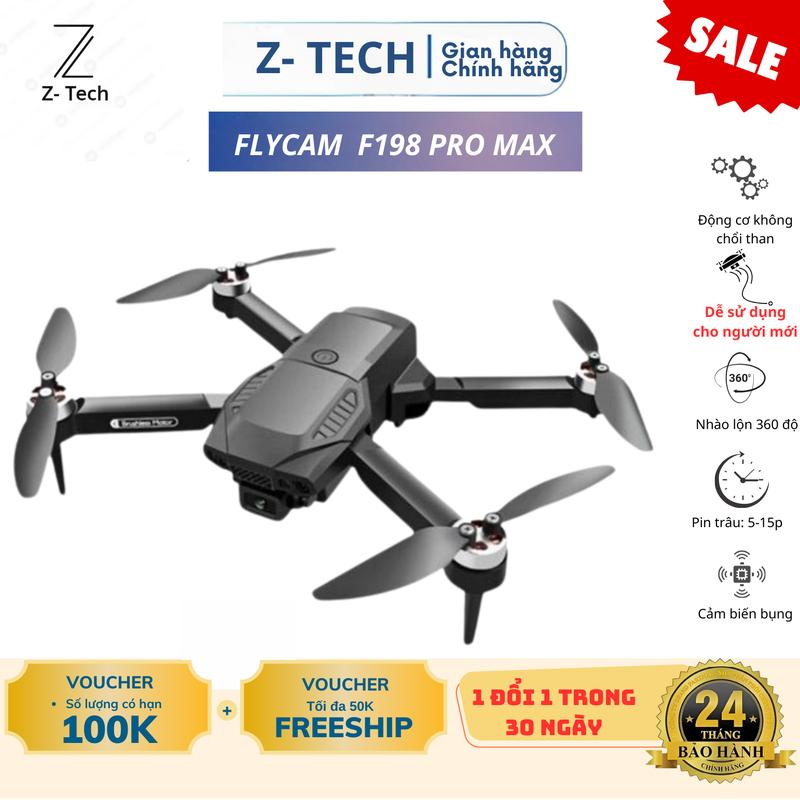 Drone, máy bay không người lái giá rẻ, Flycam F198, Flycam tập bay,tập chơi, Cảm biến bụng giữ vị trí , Động cơ không chổi than bền bỉ