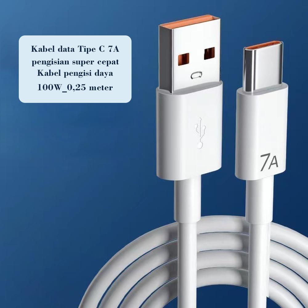 TYPE C 7A 100W Kabel Pengisian Cepat USB Data Litive Type C 25CM/ 1M / 1.5M / 2M Untuk Oppo Untuk Vivo Untuk Samsung Untuk Realme Untuk Redmi