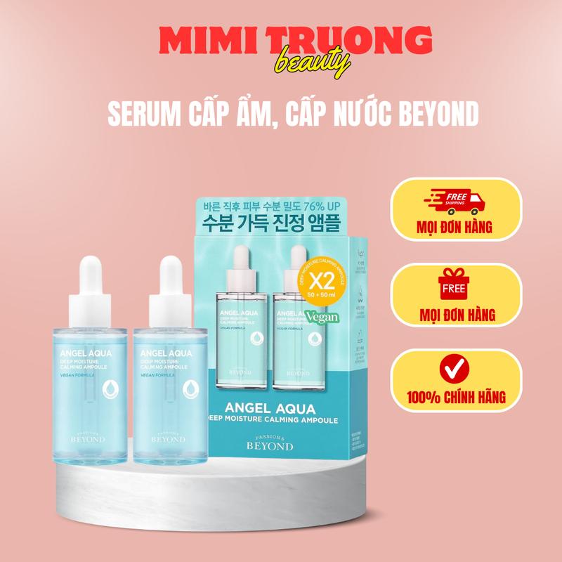 Serum dưỡng ẩm, cấp nước HA thuần chay Beyond beyond & tinh chất duong am ha Skincare aqua angel da khô mụn hyaluronic acid