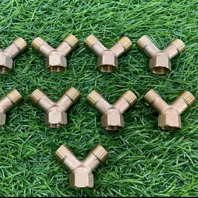 Chữ Y (1 đầu vào 2 đầu ra) khớp nối chữ Y chia thành 2 đầu ren 14mm gắn béc xịt tuới cây trồng 1