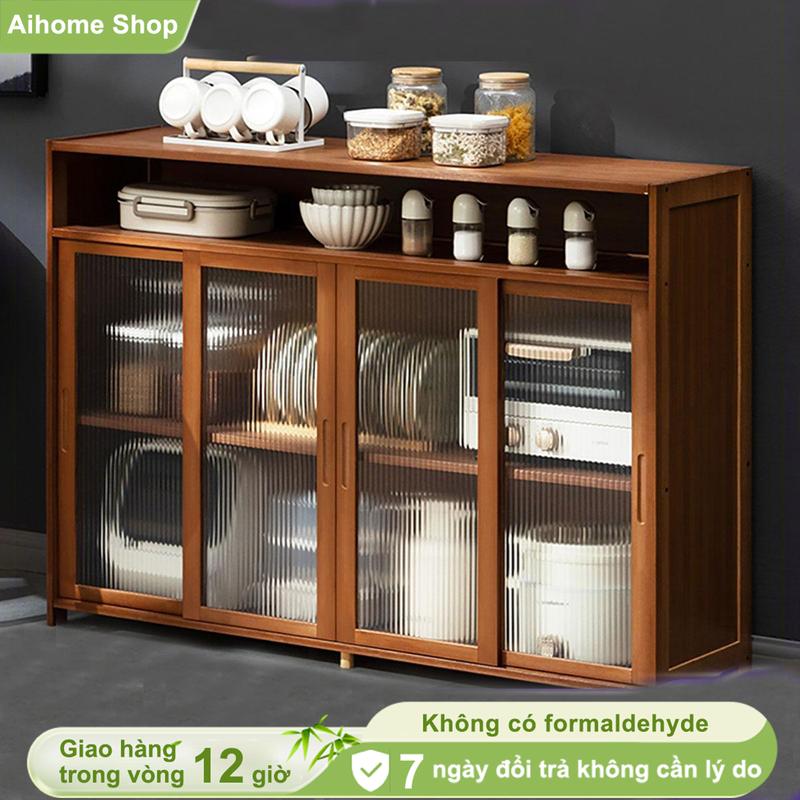 Aihome Mall Kệ Để Đồ Nhà BếP Tủ Đựng Kệ Để Đồ 3 4 5 Cửa Kệ BếP Đa NăNg Lò Vi SóNg Gia Vị Tủ Đựng Chén