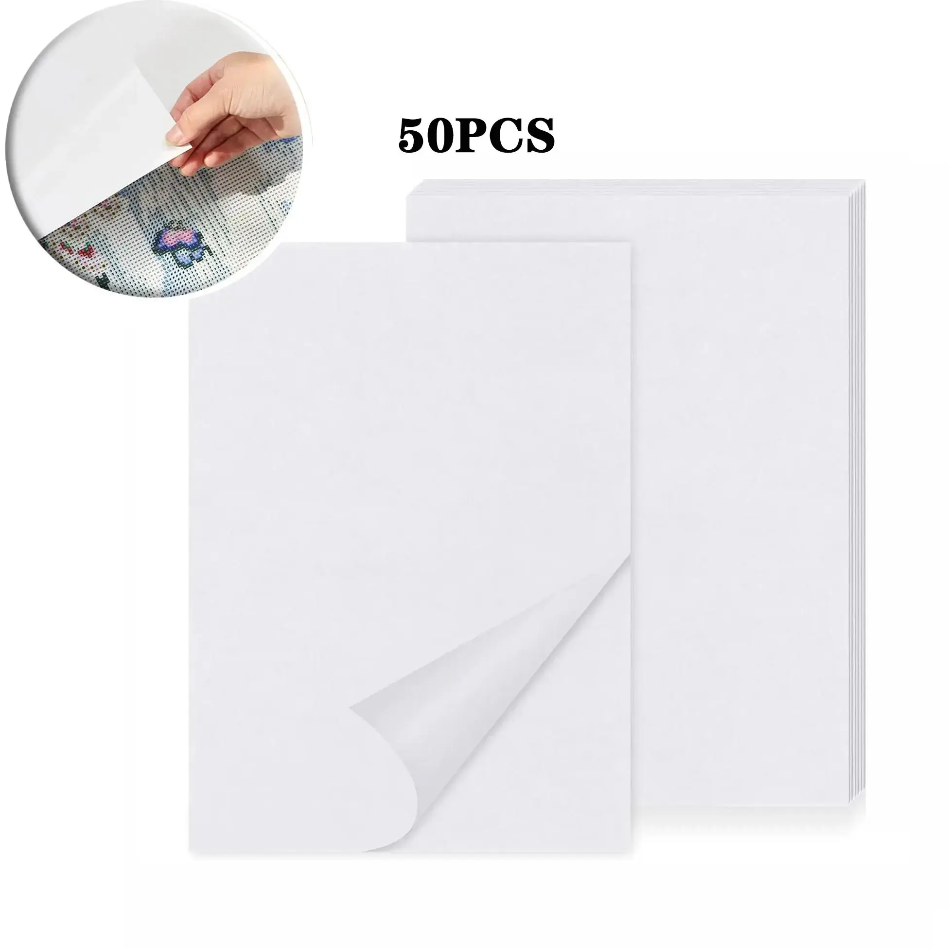 Diamond Art Colorful Painting Dustproof Film (50pcs), Waterproof Anti-Stick Function Dustproof Paper, DIY Diamond Art Decorative Painting Tool Separator Paper, Christmas Gift