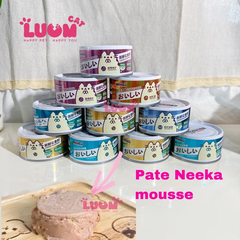 Pate Neeka dạng Mousse cho mèo  combo 10 lon 85g
