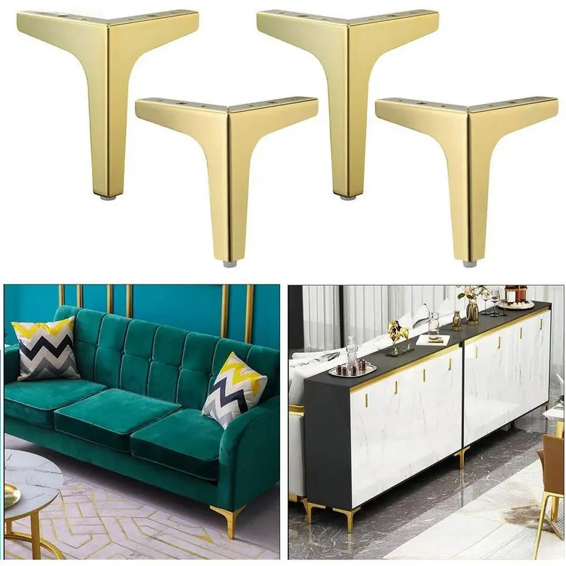 10/15cm Kaki Sofa Besi Model T Siku 10 cm Bukan Kaki Sofa Stainless Plastik 90 Derajat Gaya minimalis 0