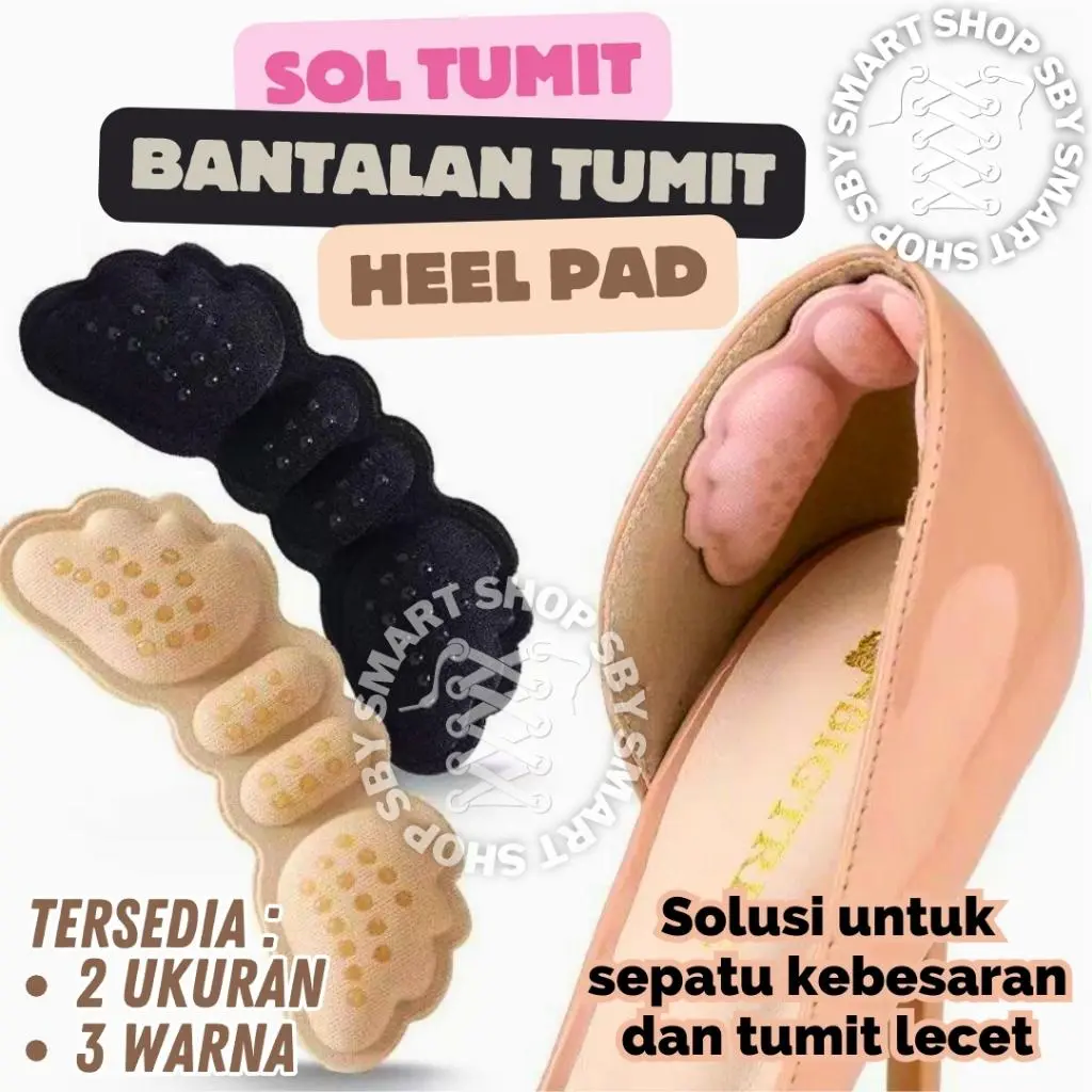 (SOL TUMIT) Sol Tumit Heel Pad Bantalan Tumit Anti Lecet Pelindung Tumit Bentuk Sayap Malaikat