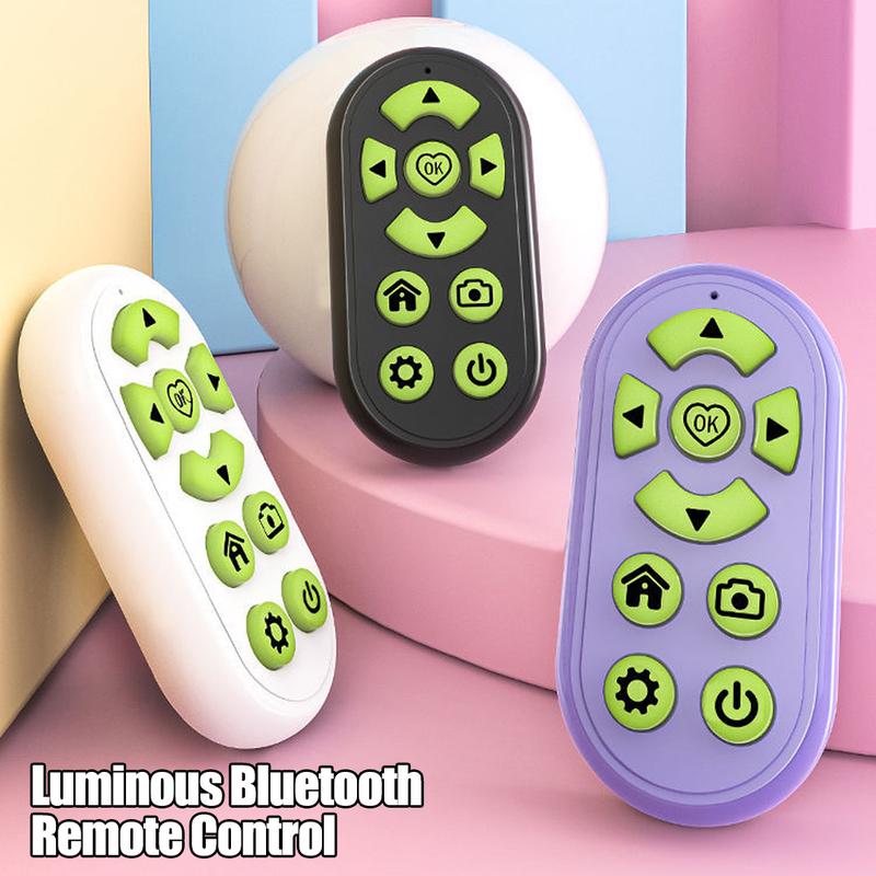 9-Key Wireless Bluetooth Phone luminous Remote Control for Short ...