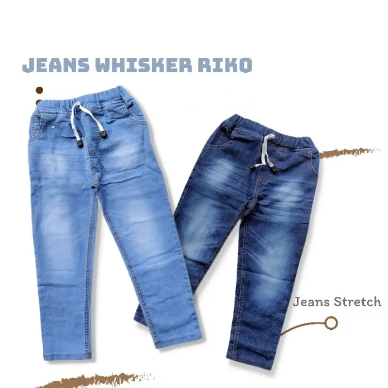 Celana Jeans Jins RIKO Panjang Anak Laki cowok cowo 2 3 4 5 6 7 8 9 Tahun