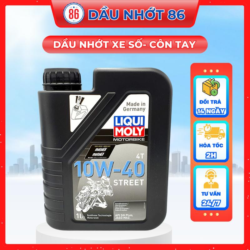 Dầu Nhớt Cao Cấp Liqui Moly Street 10w40 dành cho xe số, xe côn tay