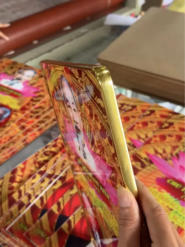 Tranh các bậc vĩ nhân Đất Việt. tranh Bác Hồ, Bác Giáp, Tranh Bác Phú Trọng Treo Tường Đồng 3