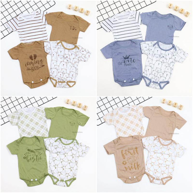 (ISI 4) Jumper Bayi Paket Lahiran SNI 0-6 Bulan Kado Baby New Born Bayi Perempuan Laki Laki Set Kaos Bayi Jamper 0-3 Bulan Kiosbalitafawa 6