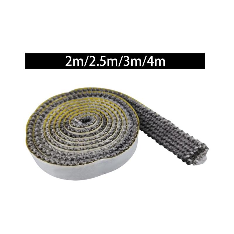 Fireplace Tape Seal High Temperature Resistance Wood Stoves Gasket Sticky Fiberglass Rope for Window Glass Chimney Fireplace 3