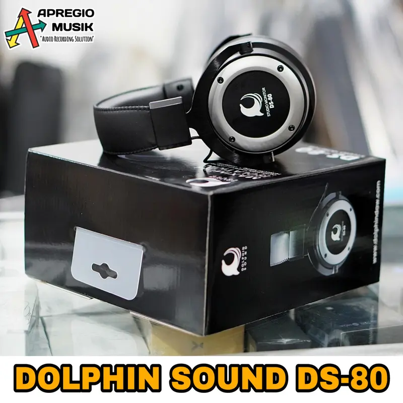 Dolphin Sound DS 80 DS80 Headphone Flat Studio Monitor 2