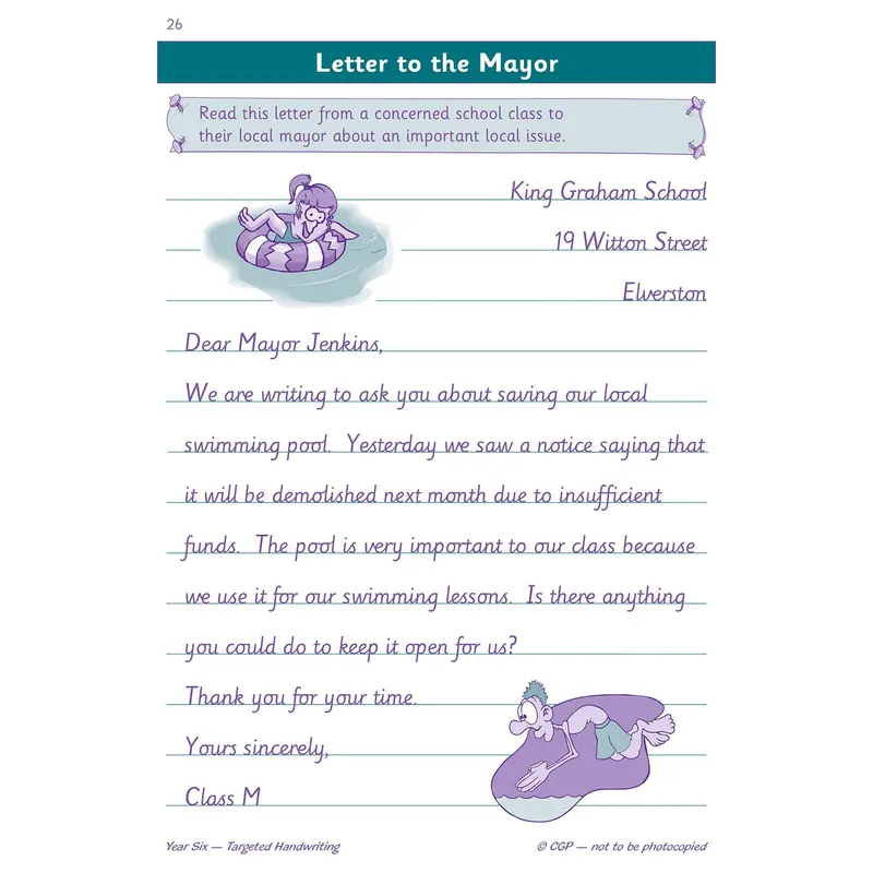KS2 English Targeted Practice Book: Handwriting - Year 6 6