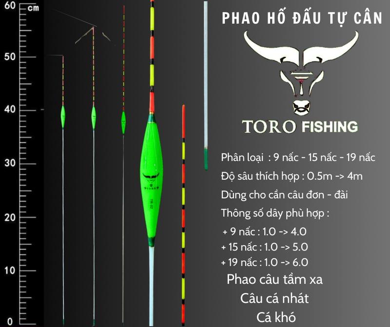 TORO Phao Hố Đấu Tự Cân Không Chì - Dùng Trong Câu Cá Nhát - Ao Hồ Thiên Nhiên Đi Câu Bắt Cá Fishing Fish