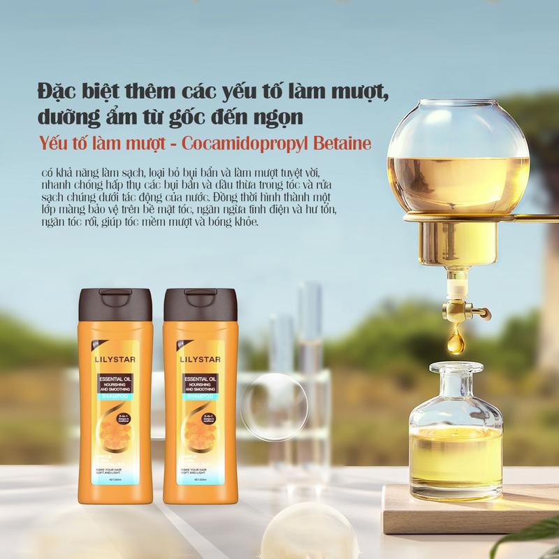 [1 CHAI] Dầu Gội Xả 2in1 Lilystar Giúp Làm Sạch, Nuôi Dưỡng Tóc, Lưu Hương Thơm Lâu Và Không Làm Bết Tóc (200ml) 6