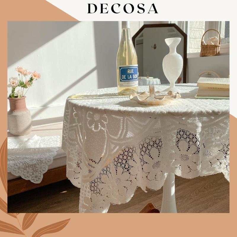 Khăn trải bàn ren họa tiết Vintage nhiều kích thước
