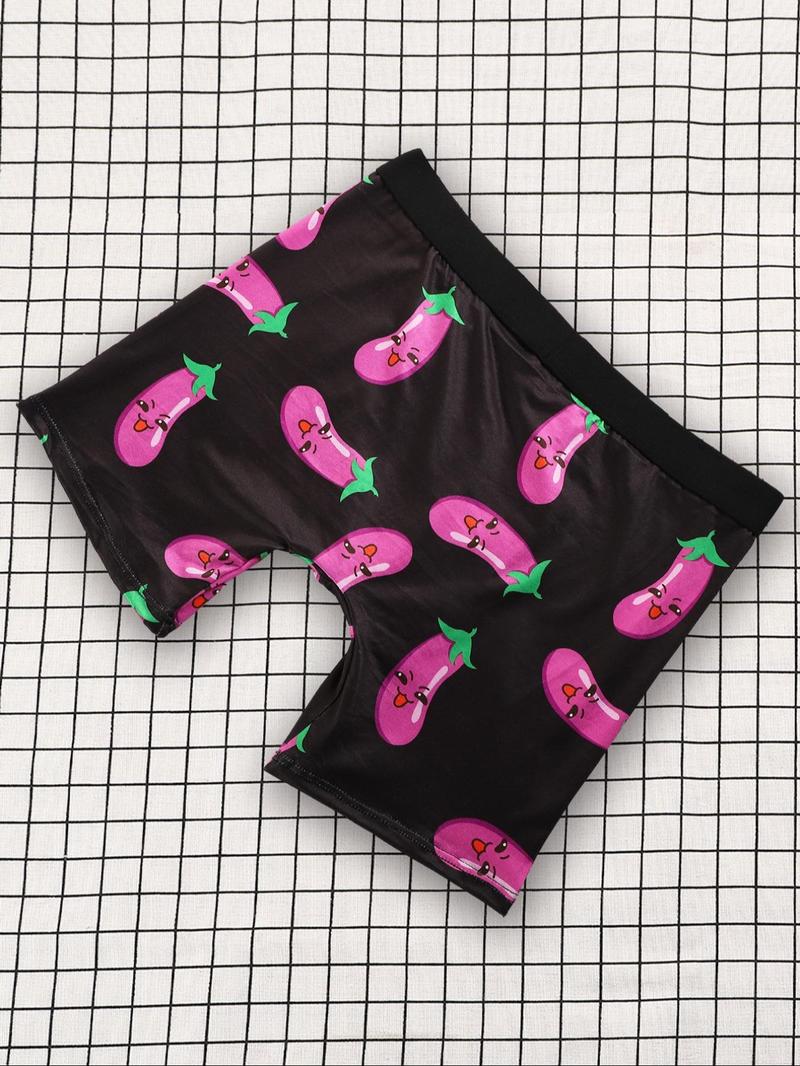 Product Introduction of Random Men's All Over Print Tape Waist Boxer Briefs, Casual Breathable Comfortable Underwear for Daily Wear, Men's Underwear for All Seasons 4