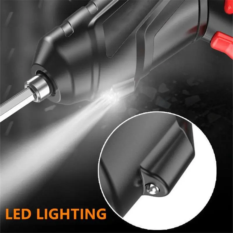 Bộ máy khoan bắt vít cầm tay pin 1800mah, bộ đồ 47 chi tiết sạc pin tiện dụng, nhỏ gọn, đa năng 5