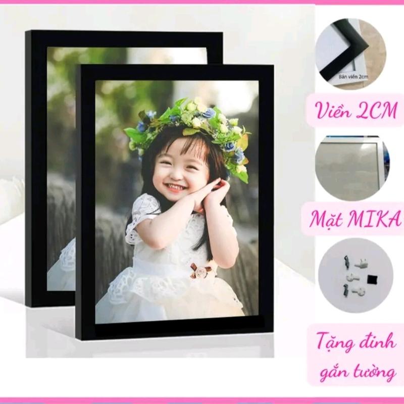 [ Tặng đinh treo và chân chống] Khung ảnh để bàn và treo tường MẪU 2 VUÔNG 10×15 13×18 15×21 21×30(Mặt Mica Mỏng) -Hỗ trợ in ảnh cho bạn nào chưa có ảnh! Decor Khung Tranh Decor Phòng Trang Trí Nhà việt nam đóng tường
