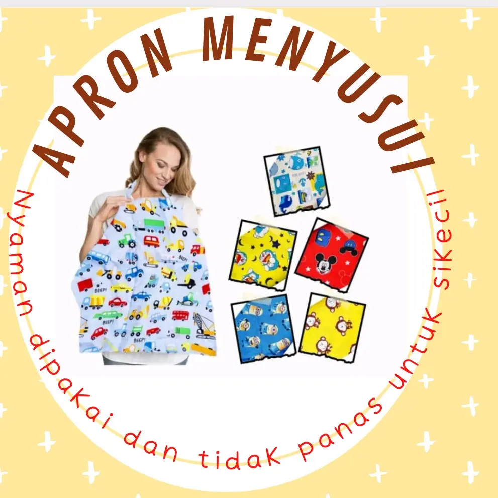 Apron menyusui / clemek  menyusui Bayi