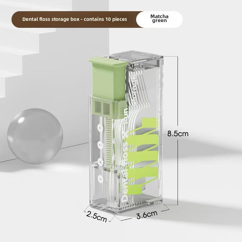 Product Introduction of Dental Floss Dispenser Containing 10Pcs Floss Dental Floss Storage Box Auto Refillable Oral Hygiene Care Floss Pick 5