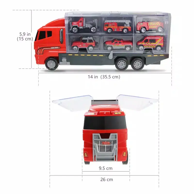 MAINAN ANAK CONTAINER ISI TRUCK PEMADAM KEBAKARAN 5