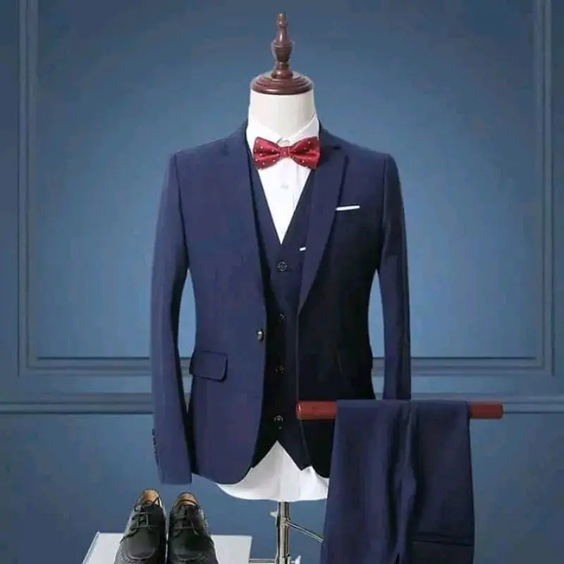 Setelan 3 in 1 Jas Formal Pria / Set Jas Celana Rompi Pria Setrip 1