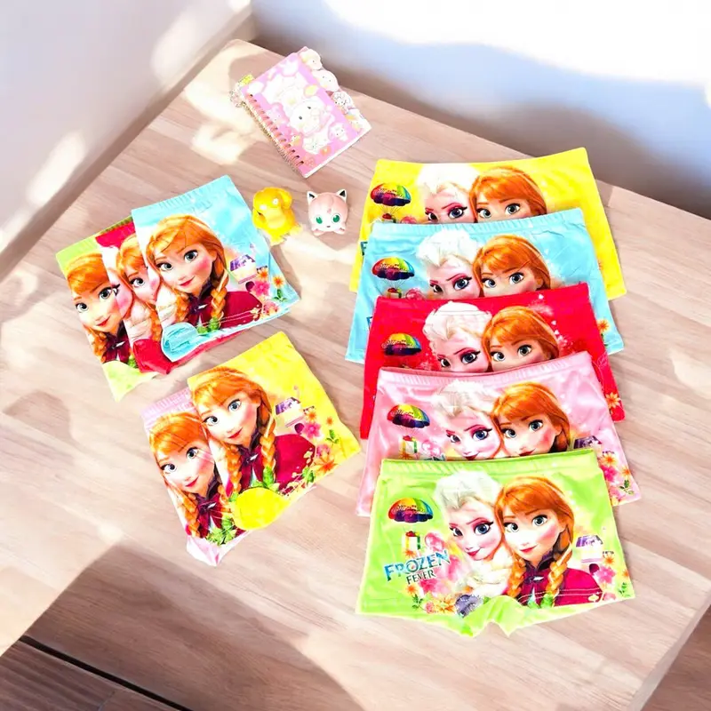 Set 5 quần đùi chip bé gái họa tiết ELSA cực kì dễ thương (8-45kg),chất liêu cotton, mềm mịn 1